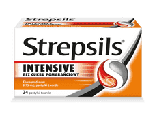 Strepsils Intensive bez cukru pomarańczowy